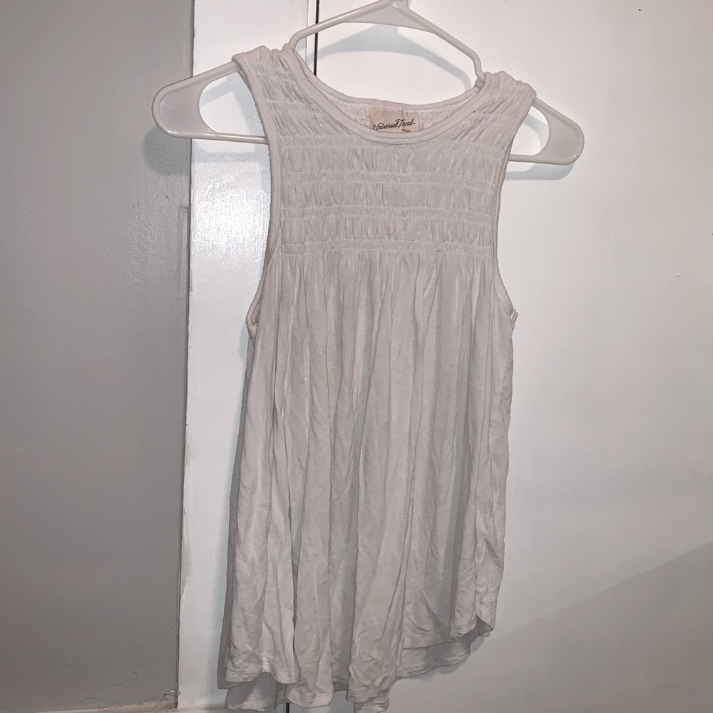 Sleeveless White Tank